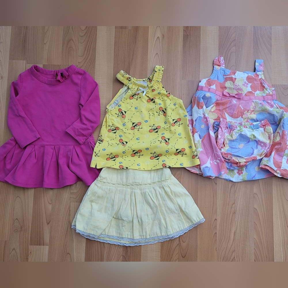 Gap Cherokee Girls 2T Clothes Lot of 4 Top Skirt Dresses summer outfit